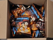 Drizzilicious Mini Birthday Cake Flavored Bites Rice Crispy Snacks