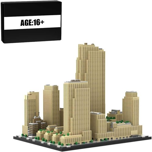 MOC-178781 Rockefeller Center Modular Buildings Blocks Skyscraper Bricks Toy Set - Foto 2 di 8