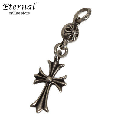 Chrome Hearts 1 Ball Tiny Ch Cross Charm Top Silver 925 Mens Chrome Hearts 1 Ball Tiny Ch Cross Charm Top Silver 925 Mens