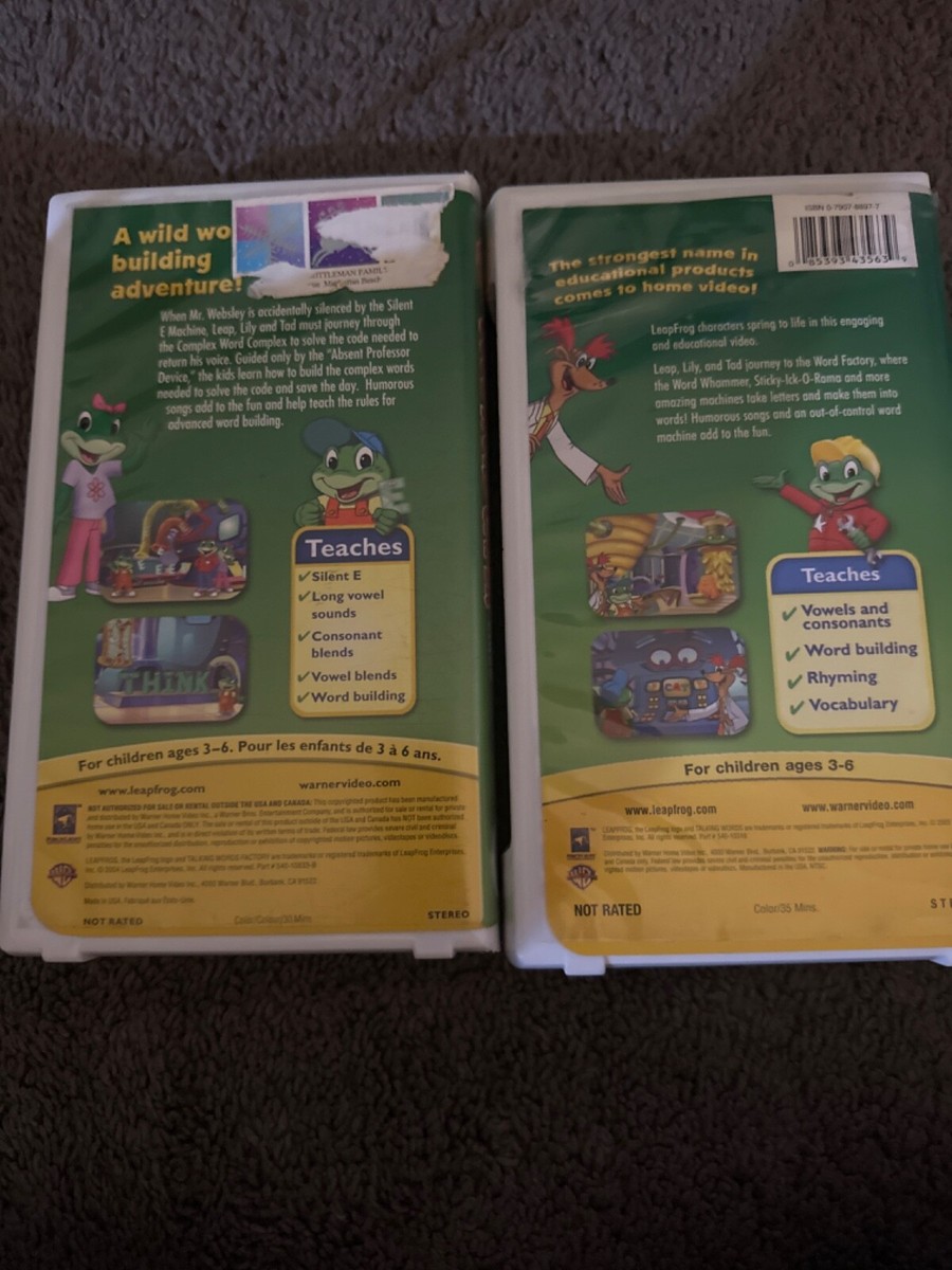 Leapfrog - Letter Factory (VHS, 2003) for sale online | eBay