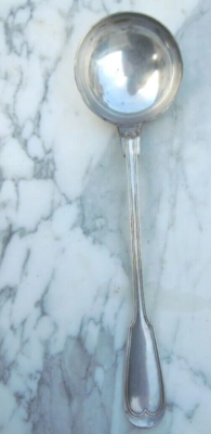 Christofle Alfenide grande louche modèle Pompadour métal argenté