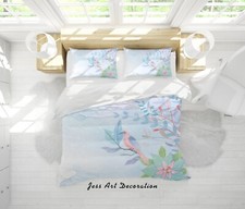 3D Plant Girl Painting Kids Quilt Cover Set Duvet Cover Bedding Pillowcases
