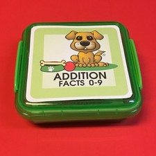 PUPPY - Addition Facts 0-9 Matching Game 48 Cards with Storage box