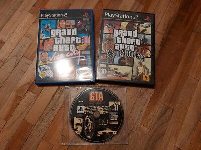 3x Grand Theft Auto:  GTA 1 / GTA VICE CITY / GTA SAN ANDREAS für Playstation