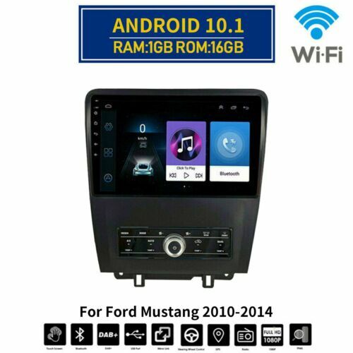 10.1-Inch Android Stereo Head Unit For 2010-2014 Ford Mustang – GPS, CarPlay
