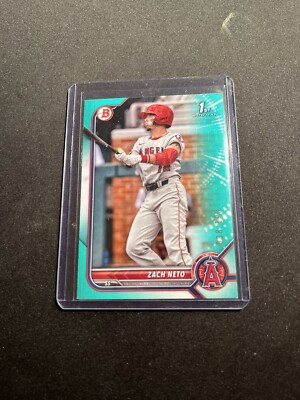 2022 Bowman Draft Aqua /199 Zach Neto #BD-18 READ DESCRIPTION | eBay