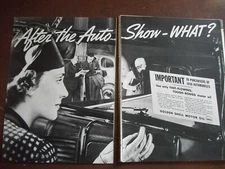 VTG 1937 Original Magazine Ad Shell Gas Gasoline After The Auto Show- What?