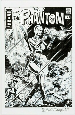 Will Meugniot The Phantom Cover Commission Original Art FEMALE PHANTOMS + EXTRA