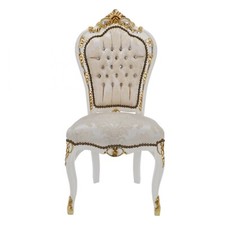 Sedia legno foglia oro barocco