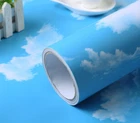 3D Blue Sky and White Cloud Ceiling Wallpaper Self-adhesive Home Decor #2