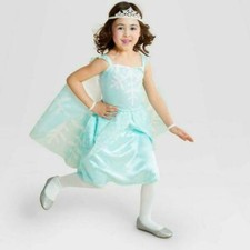 Hyde and Eek SNOW FAIRY Halloween Costume Dress Crown Girls Size Small 4 / 6 New