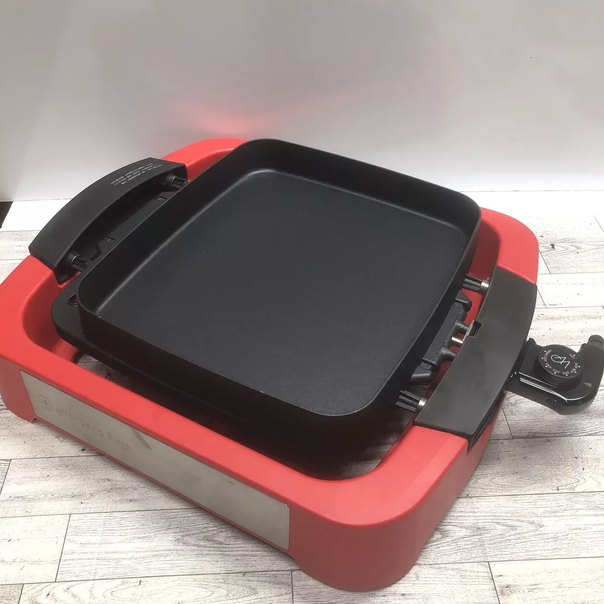 Wolfgang puck reversible grill deals and griddle cook center