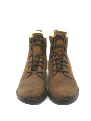 UGG SELWOOD BOMBER JACKET MEM ANKEL BOOTS SUEDE CHESTNUT US 