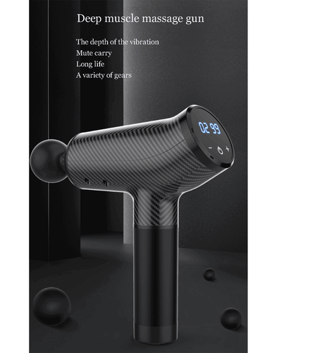 LCD Screen Sports Muscle Vibration Relaxing Tissue Percussion Massage Gun 6 head - Picture 13 of 29
