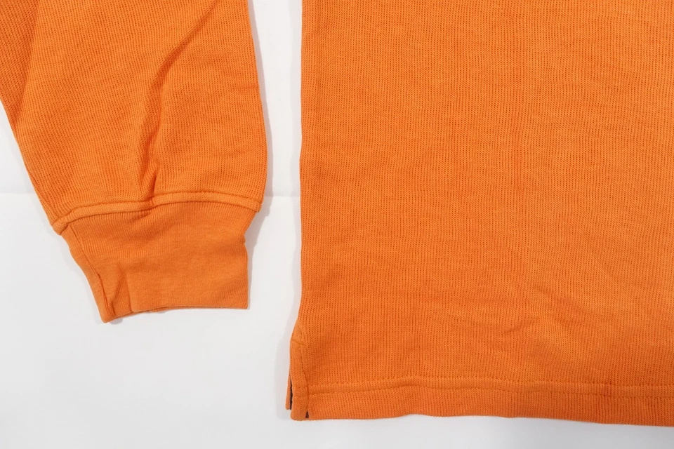 SUÉTER JERSEY CUELLO FALSO MEDIA CREMALLERA NARANJA CALABAZA CLUB ROOM PARA HOMBRE NUEVO CON ETIQUETAS NUEVO Foto 2 de 4