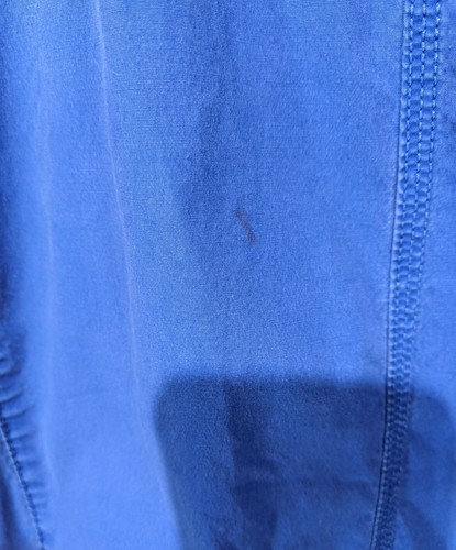 DKNY JEANS Wmn's Blue Mid Rise Reg Fit Drawstring-Leg Stretch Distress Capri sz4 - Picture 5 of 12