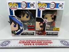 Funko Pop! Animation Demon Slayer Giyu Tomioka 876 AAA + Nezuko Kamadon 1411 TH