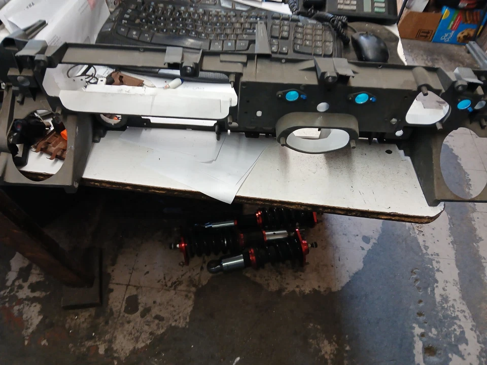 Ford Galaxie 1965 1966 cuadro de tablero bisel envolvente indicadores de cúmulo moldura de carcasa OEM Foto 2 de 4