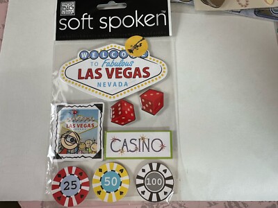 Las Vegas gambling Casino scrapbooking stickers / embellishments NIP