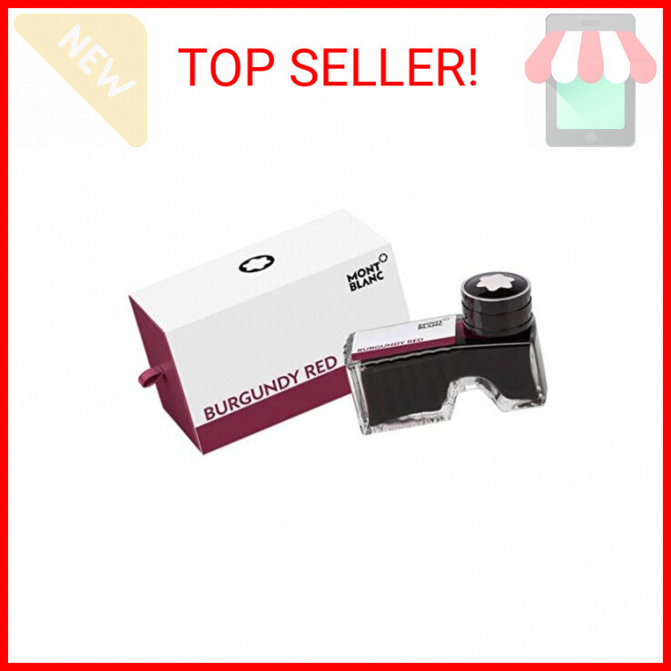 Montblanc Ink Bottle Burgundy Red 105198 – Premium-Quality Refill Ink in Deep Re