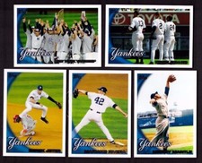 2010 Topps ~ NEW YORK YANKEES ~ Complete 44 Card Team Set Series 1 & 2 w/ Update