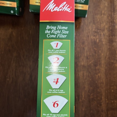 800 Melitta #4 Super Premium Cone Coffee Maker Filters Percolator 8 Boxes NEW - Picture 8 of 11
