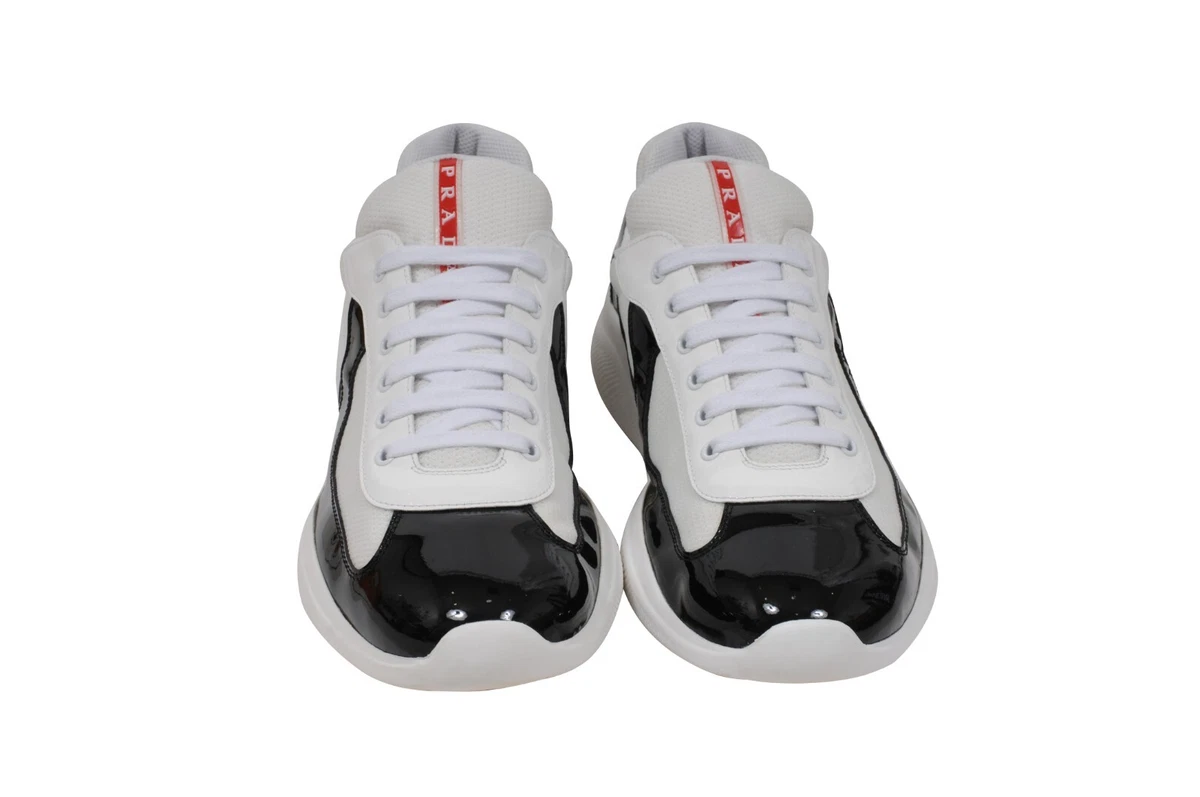 Prada americas cup black and white cheap