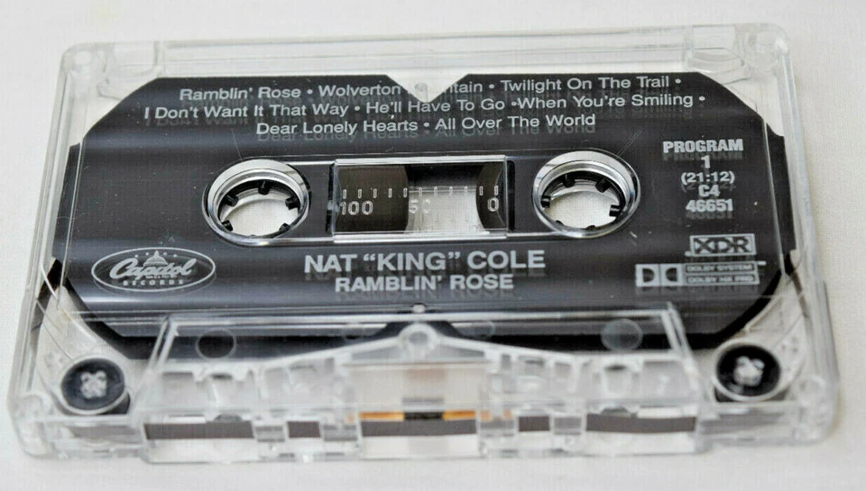 NAT KING COLE: Ramblin' Rose Cassette Tape LN - Image 4 of 4