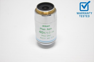 Nikon Plan Apo 40x/1.0 Oil Ph3 DM Microscope Objective Unit 2