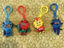 American Heart Association Kids Heart Challenge Keychain 4 Heart Lot