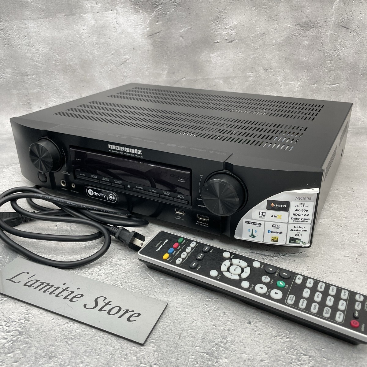 Marantz NR1608 AV Sound Receiver 7.2 Channel Dolby Atmos Marantz NR1608 AV Sound Receiver 7.2 Channel Dolby Atmos