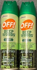 2 Pack OFF Deep Woods Dry Insect Repellant Aerosol - Repels Mosquitoes 4 OZ