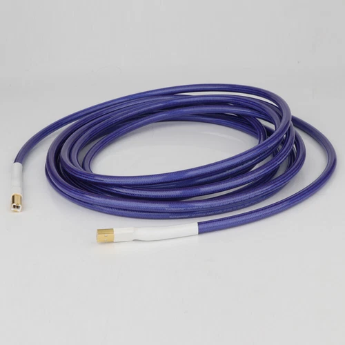 8mm 6N OCC Copper USB A to B Cable Silver Plated PE Cord for Phone Amplifter/CD - Picture 7 of 14