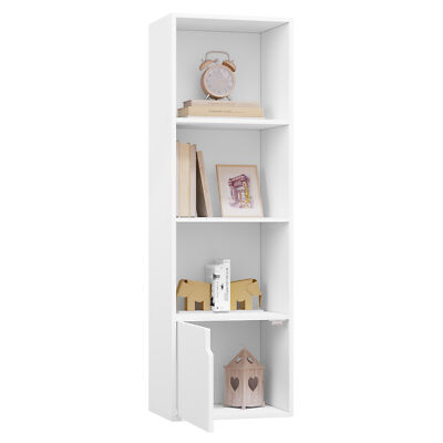 4 Fcher Bcherregal Standregal Aktenregal mit Tr Bcher Aufbewahrung MDF  Regal 6941123983501 | eBay.de
