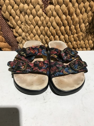 Alegria Multicolored Strappy Leather Womens Sandals US Women Size 8-8.5 - Picture 3 of 8