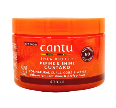Cantu Shea Butter Natural Hair Define & Shine Custard 340g  VERSAND KOSTENLOS 