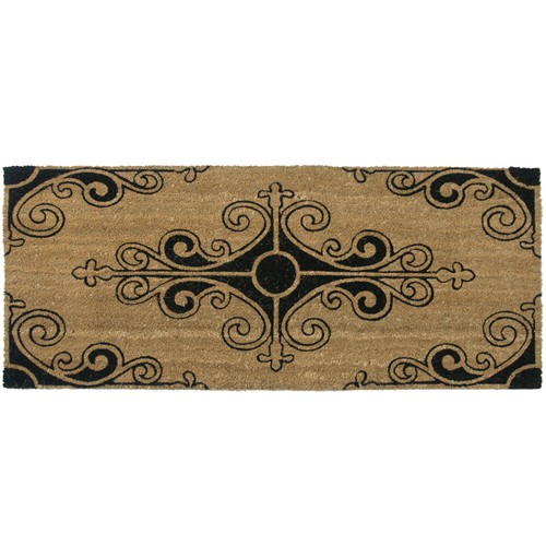 Alfombra francesa Rubber-Cal ""Flor de lis tradicional"" alfombra coco - Imagen 6 de 10