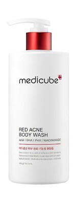 Medicube Red Acne Körperwäsche 400ml - pH-Balanced - Salicylsäure Niacinamide