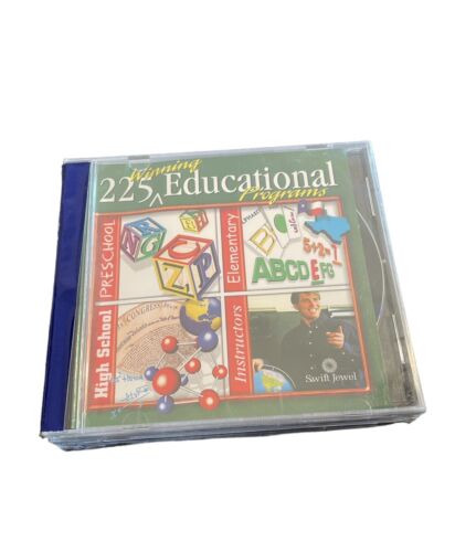 2 CD’s 225 Winning Educational Programs And Talking Math CD ROM Brand NEW - Picture 2 of 4