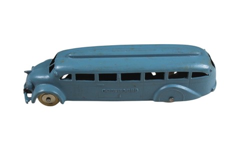 Super Nice Antique 1930s Greyhound Bus Diecast Toy With Tin Bottom - Picture 2 of 8