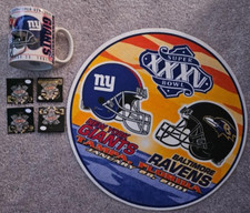 Baltimore Ravens Super Bowl XXXV Items Pennant, mug, pins Jan 2001 NFL