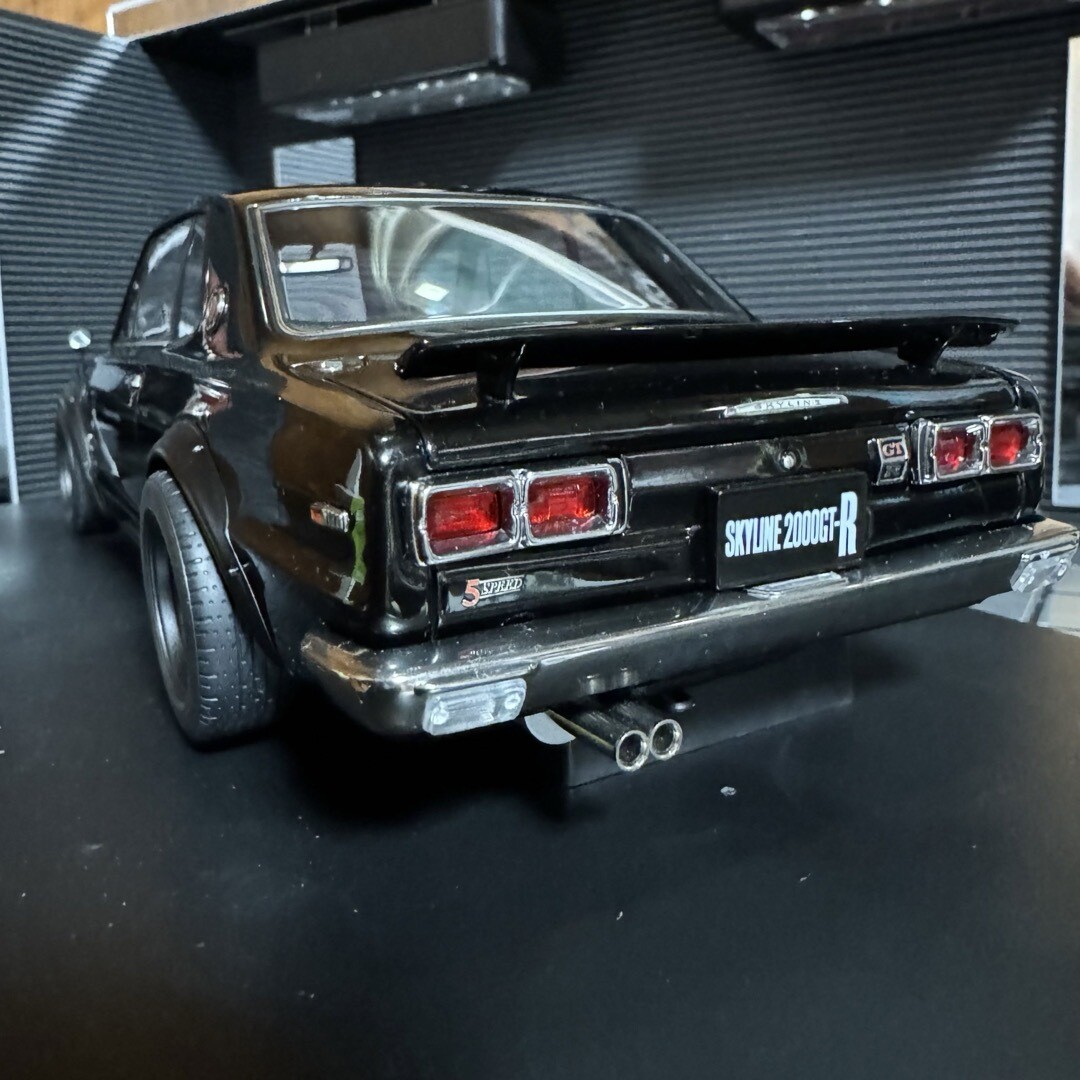 Autoart 1/18 Nissan Skyline 2000 GT-R Black KPGC10 Tuned Ver Rare