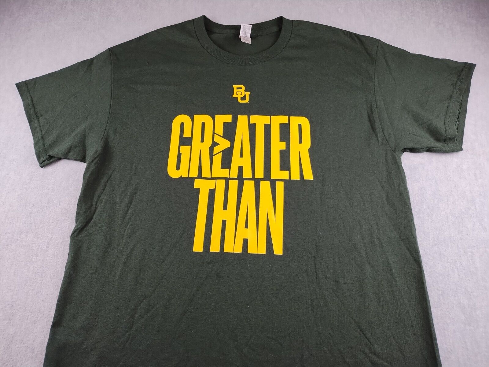 Baylor Bears University T Shirt Mens Lg Green Gre… - image 5