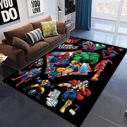 3D Cartoon Boden Teppich Matte Türteppich Vorleger Schlafzimmer Wohnzimmer Antirutsch - Bild 26 von 39