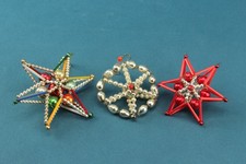 Gablonzer Christbaumschmuck Weihnachtsschmuck Christmas tree decorations Set 4