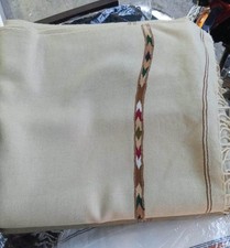 Handmade Wool Afghan Patoo Shawl, Unisex Warm Blanket