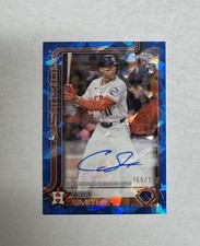 Cam Smith 2025 Topps Chrome Sapphire Update #USA-CS Auto /199 Rookie Astros