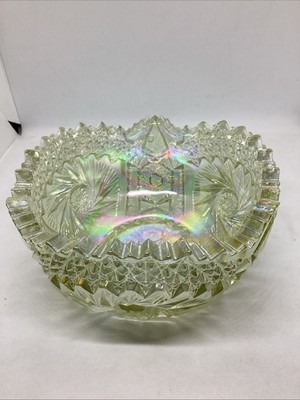 LE Smith Crystal Lustre Collection Iridescent Candy Bowl 
