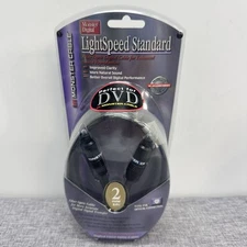 Monster Cable Light Speed Standard Fiber Optic Audio Cable 2 Meter(6.6 Ft) New!