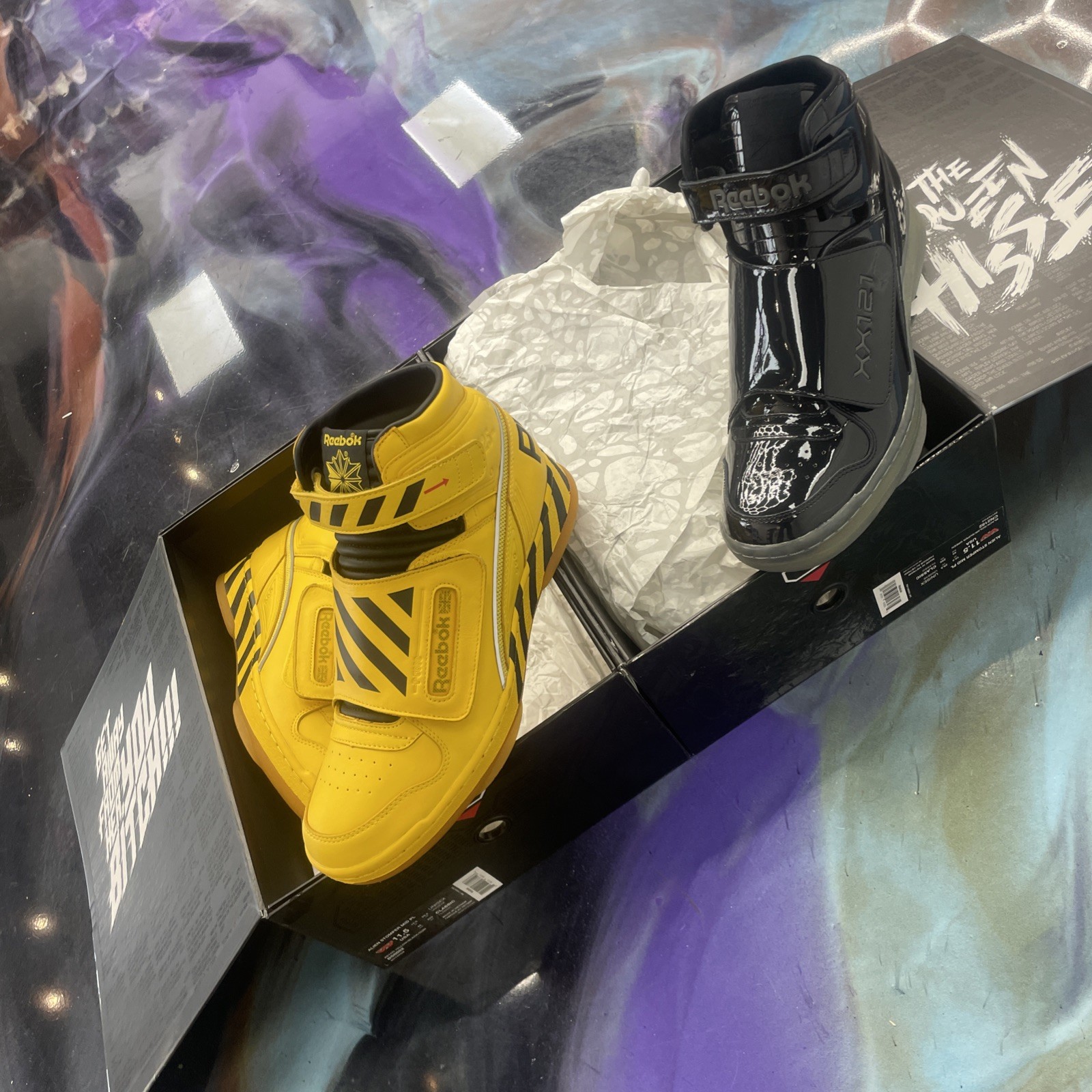 Reebok Alien Stomper Mid Final Battle Pack Size 11.5 Powerloader-Xenomorph NEW image 2